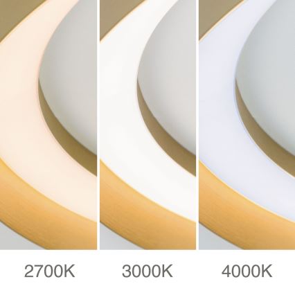 Himmennettävä LED-kattovalaisin MANTA LED/38W/230V 2700/3000/4000K halkaisija 45 cm kulta