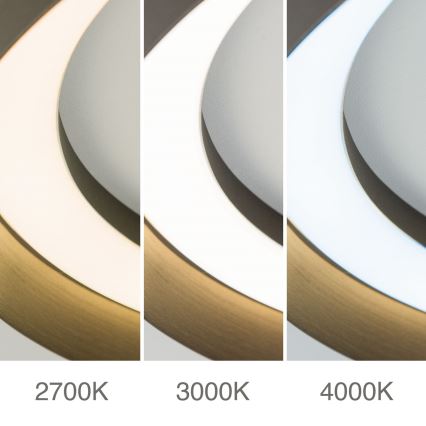 Himmennettävä LED-kattovalaisin MANTA LED/38W/230V 2700/3000/4000K halkaisija 45 cm ruskea