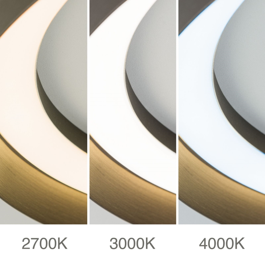 Himmennettävä LED-kattovalaisin MANTA LED/38W/230V 2700/3000/4000K halkaisija 45 cm ruskea