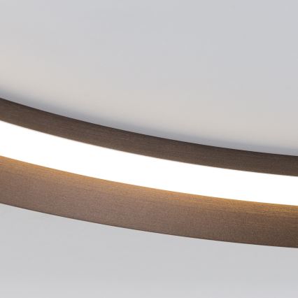 Himmennettävä LED-kattovalaisin MANTA LED/38W/230V 2700/3000/4000K halkaisija 45 cm ruskea