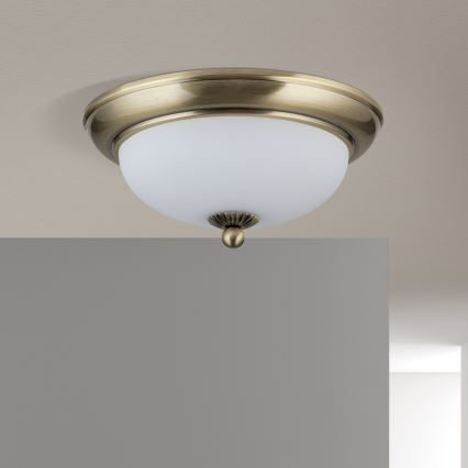 EMPIRA-kattovalaisin 2xE14/40W/230V, halkaisija 26,5 cm, pronssi