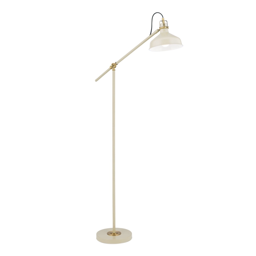 Lattialamppu SCHILLER 1xE27/40W/230V kerma/pronssi