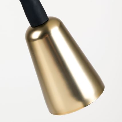 Himennettävä ja taipuisa pöytälamppu DOTTY 1xGU10/10W/230V musta/messinki