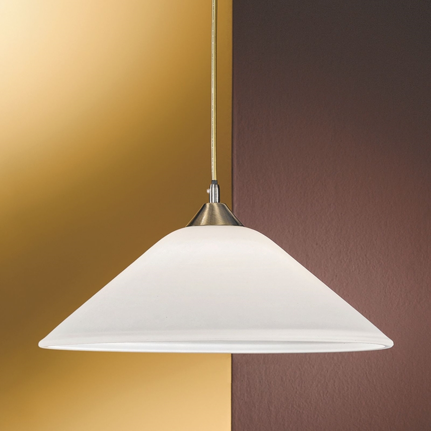 Kattokruunu johdossa GRADO 1xE27/60W/230V halkaisija 40 cm messinki