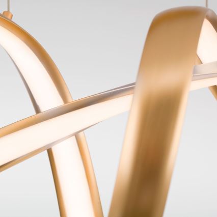 Himmennettävä LED-kattokruunu johdossa CIRCUS LED/36W/230V kulta