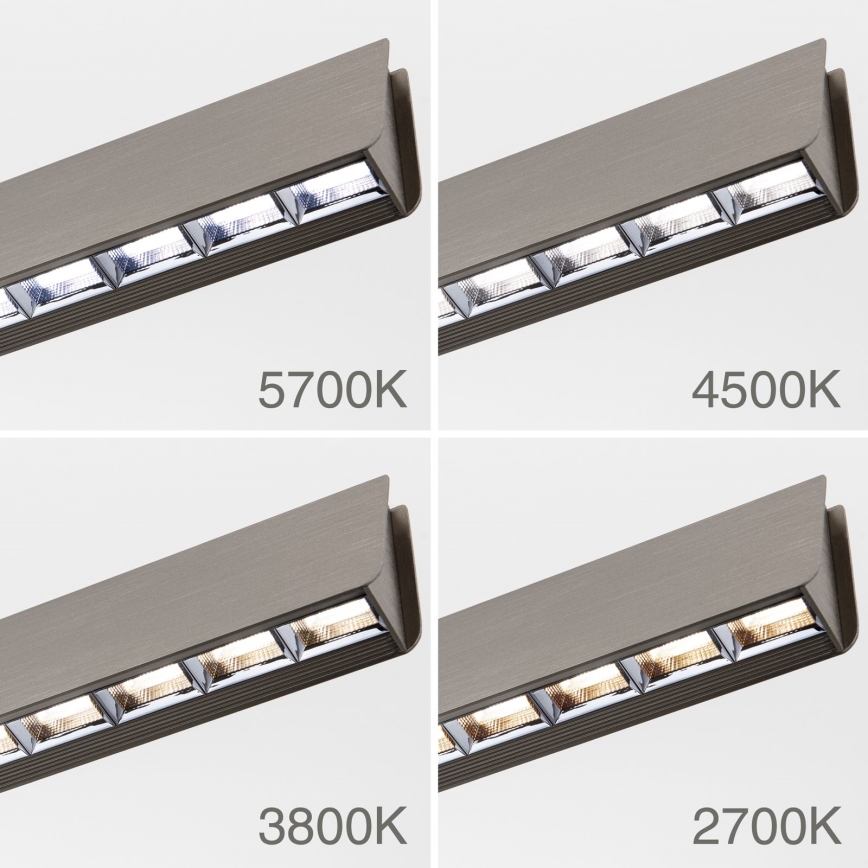 Himmennettävä LED-kattokruunu johdossa TARA LED/44W/230V 2700/3800/4500/5700K mattakromi