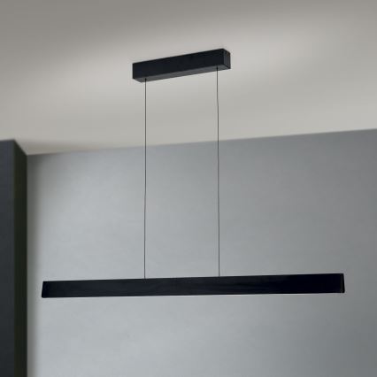 Himmennettävä LED-kattokruunu johdossa TARA LED/44W/230V 2700/3800/4500/5700K musta