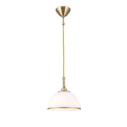 Kattokruunu johdossa OLD LAMP 1xE27/40W/230V valkoinen/pronssi