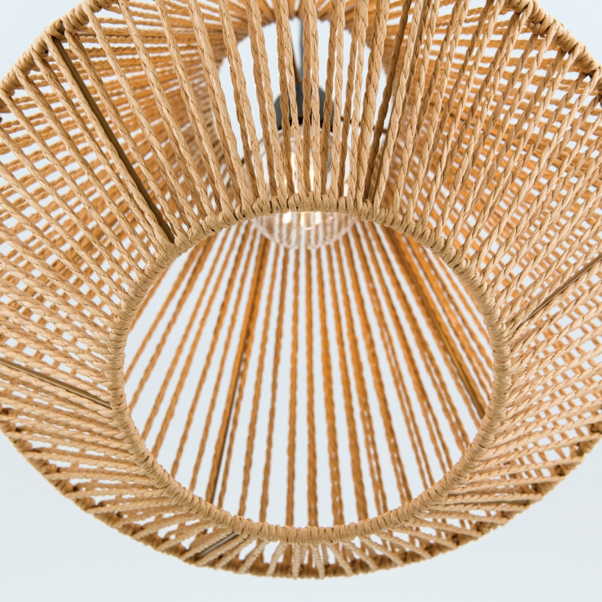 Kattokruunu johdossa JUNGLE 1xE27/40W/230V halkaisija 31 cm hemp