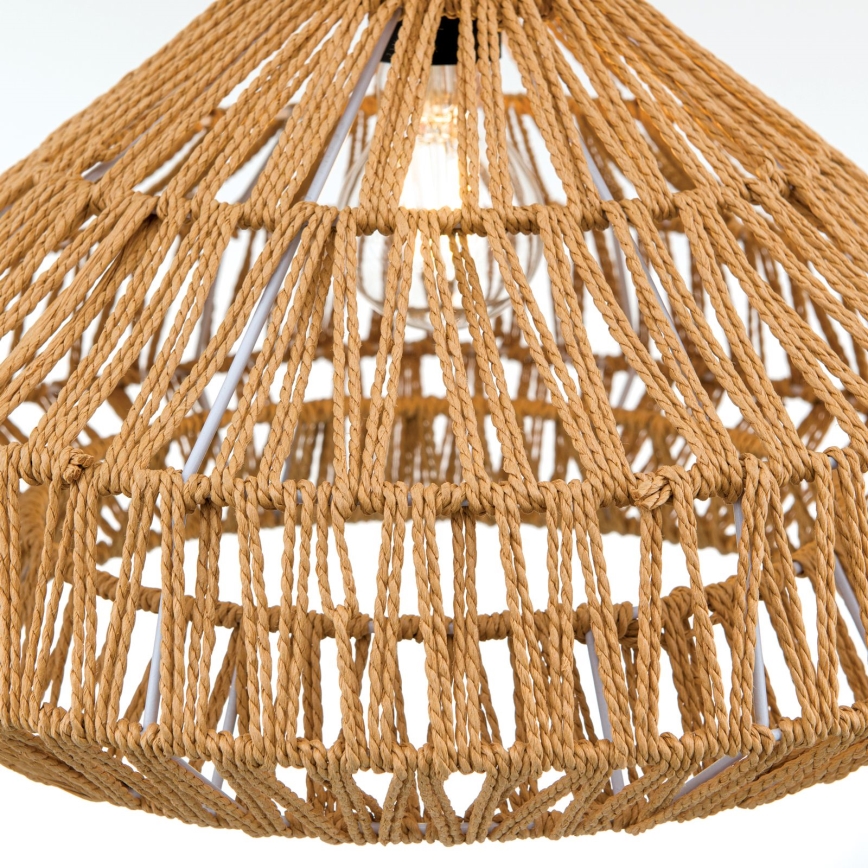Kattokruunu johdossa BASKET 1xE27/40W/230V halkaisija 40 cm hemp