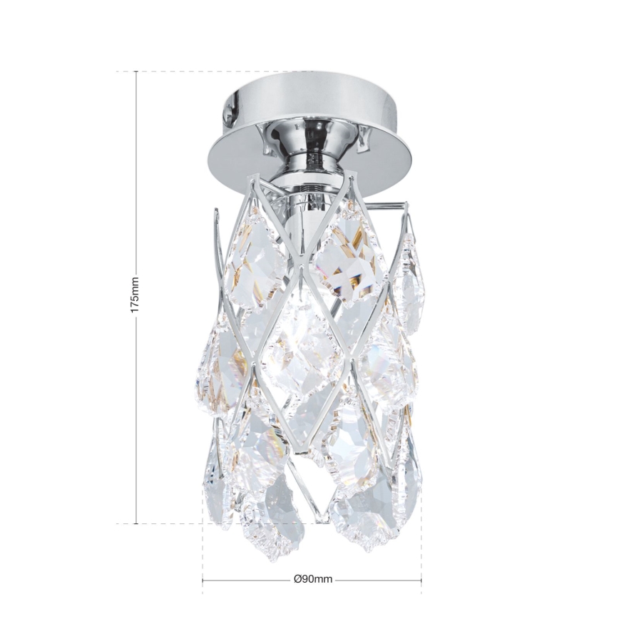 Kattovalaisin RITA 1xG9/40W/230V, halkaisija 9 cm, kiiltävä kromi