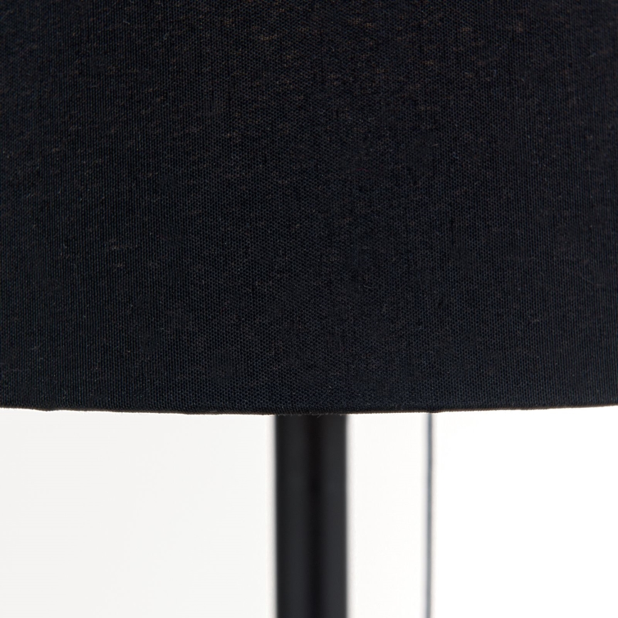 Pöytävalaisin USB-portilla LUDWIG 1xE27/40W/230V 50 cm musta
