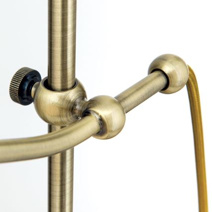 Pöytävalaisin OLD LAMP 1xE27/40W/230V 65 cm valkoinen/pronssi