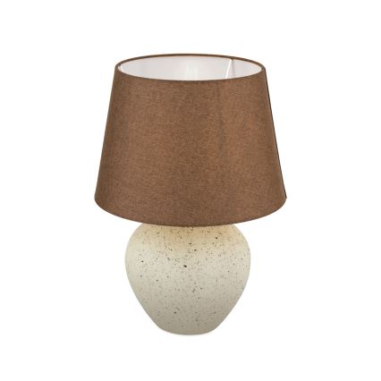 Pöytävalaisin MASAI 1xE27/40W/230V keramiikka ruskea/beige