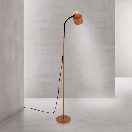 Lattiavalaisin GILI 1xE27/40W/230V tiilenpunainen