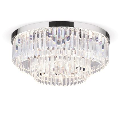 LED himmennettävä kristallikattoleuchte PRISM LED/80W/230V halkaisija 55 cm kiiltävä kromi