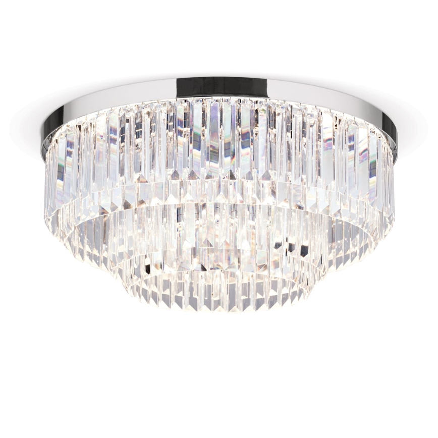 LED himmennettävä kristallikattoleuchte PRISM LED/80W/230V halkaisija 55 cm kiiltävä kromi