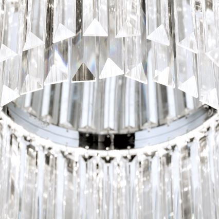 LED himmennettävä kristallikattoleuchte PRISM LED/80W/230V halkaisija 55 cm kiiltävä kromi