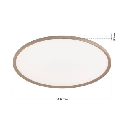 LED-kattovalaisin KANT LED/66W/230V 2700/3200/4000K halkaisija 80 cm beige