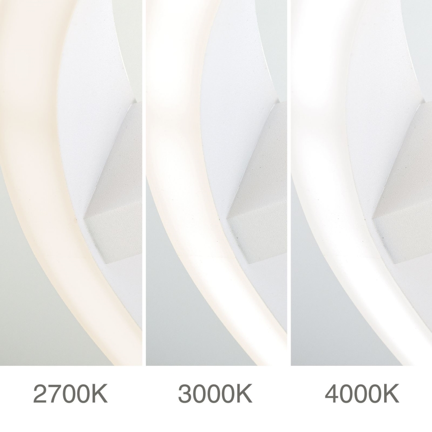 LED-kattovalaisin KOLK LED/40W/230V 2700/3000/4000K halkaisija 40 cm valkoinen