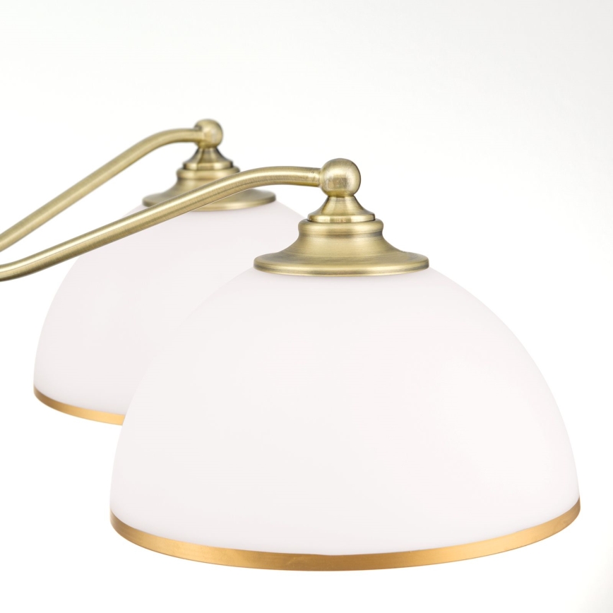 Kattokruunu ketjussa OLD LAMP 5xE27/40W/230V halkaisija 75 cm valkoinen/pronssi