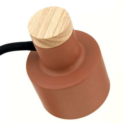 Pöytälamppu GILI 1xE27/40W/230V tiilenpunainen