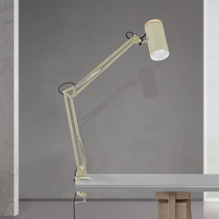 GILI pöytälamppu klipsillä 1xE27/40W/230V vihreä