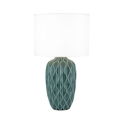 Pöytälamppu TORTUGA 1xE27/40W/230V vihreä/valkoinen