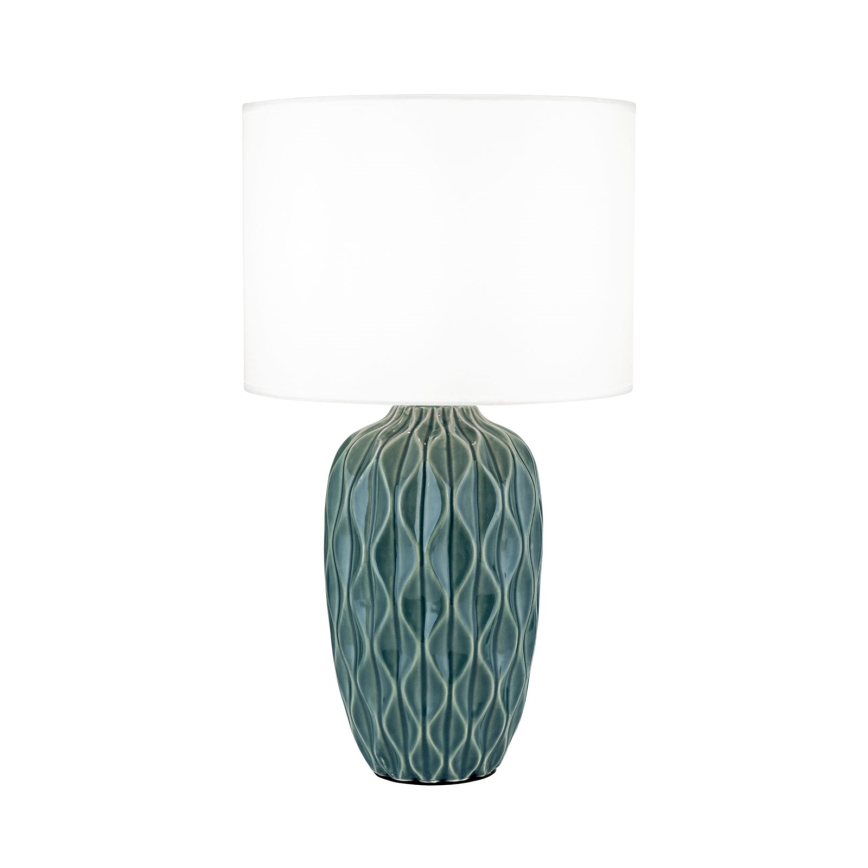 Pöytälamppu TORTUGA 1xE27/40W/230V vihreä/valkoinen