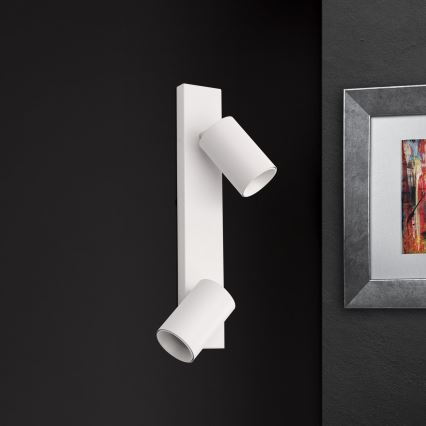 Seinävalaisin SEAN 2xGU10/13W/230V valkoinen