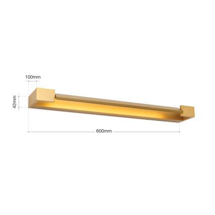 Kylpyhuoneen LED-peilivalo MARILYN LED/18W/230V 60 cm IP44 kulta