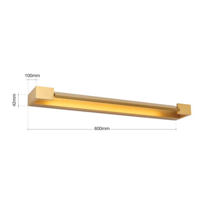 Kylpyhuoneen LED-peilivalo MARILYN LED/18W/230V 60 cm IP44 kulta