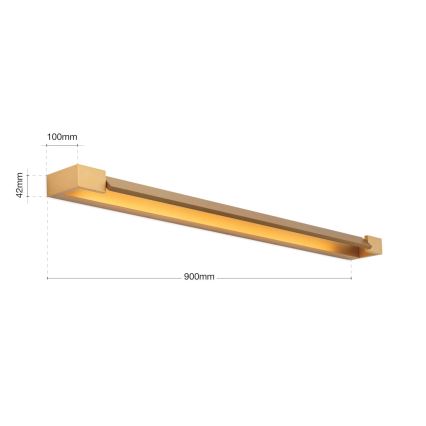 Kylpyhuoneen LED-peilivalo MARILYN LED/24W/230V 90 cm IP44 kulta