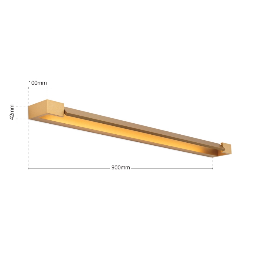 Kylpyhuoneen LED-peilivalo MARILYN LED/24W/230V 90 cm IP44 kulta