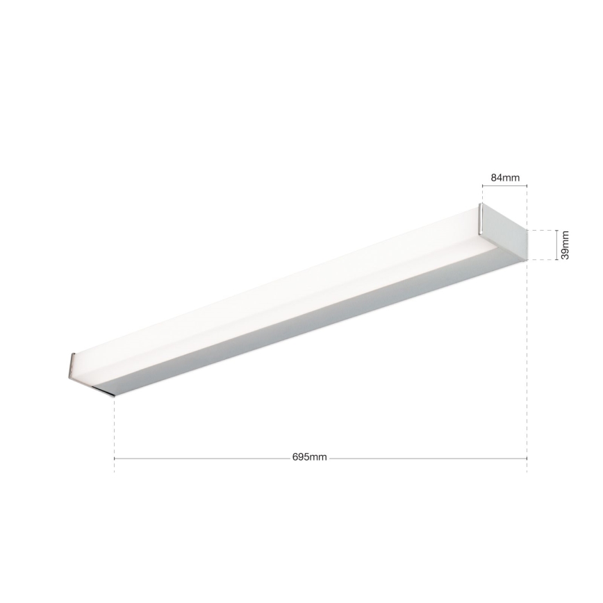LED-peilivalot MARILYN LED/17W/230V 69,5 cm kiiltävä kromi