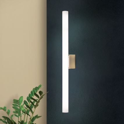 LED-seinävalaisin VISAGIST 1xS14d/8W/230V messinki