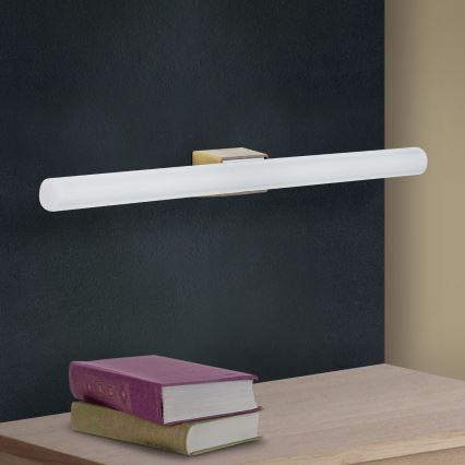 LED-seinävalaisin VISAGIST 1xS14d/8W/230V messinki