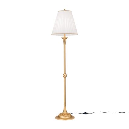 Lattialamppu FONSA 1xE27/60W/230V valkoinen/kulta