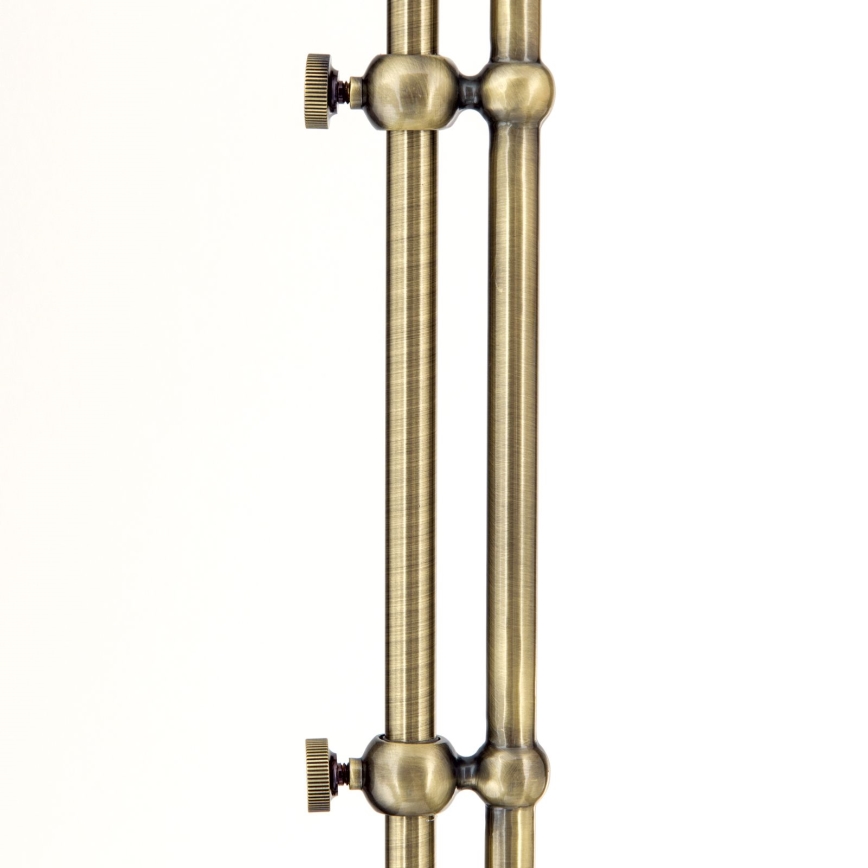 Lattialamppu OLD LAMP 1xE27/40W/230V valkoinen/pronssi