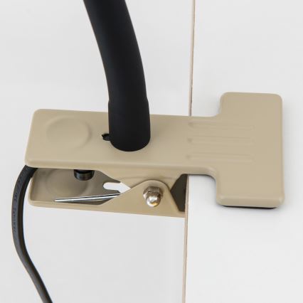 Säädettävä pöytävalaisin klipsillä DOTTY 1xGU10/10W/230V beige/musta