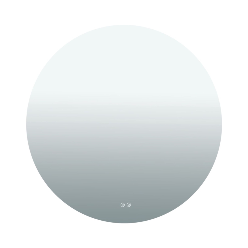 LED-kylpyhuoneen seinäpeili lämmityselementillä ja taustavalolla FOCUS LED/27W/230V 3000/4200/6000K Ø 80 cm IP44