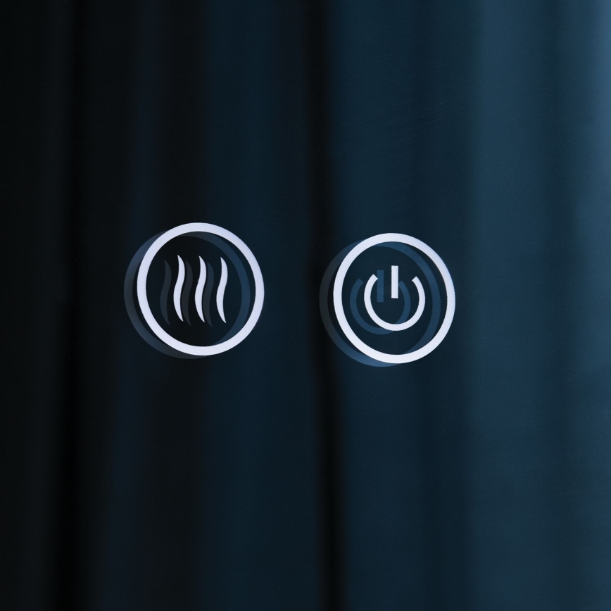 LED-kylpyhuoneen seinäpeili lämmityselementillä ja taustavalolla FOCUS LED/27W/230V 3000/4200/6000K Ø 80 cm IP44