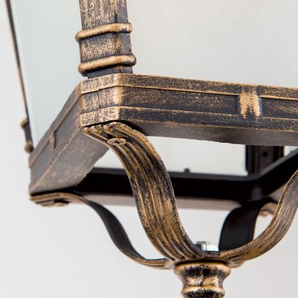 Ulkoriippuvalaisin AIKO 1xE27/60W/230V IP23 pronssi/patina