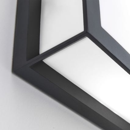 Ulkovalaisin HENRY 2xE27/15W/230V IP44 antrasiitti