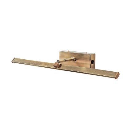 LED-kuvavalo PUBLIO LED/10W/230V 50 cm kulta/patina