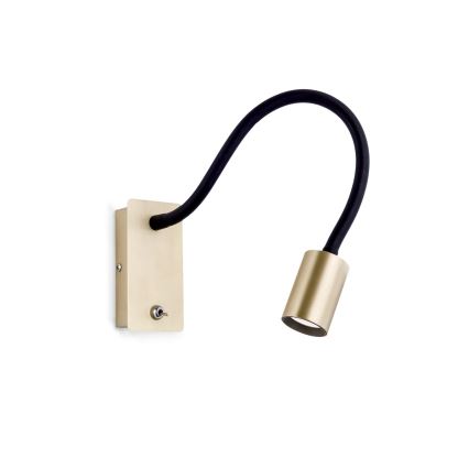 LED Joustava seinä pieni lamppu KURT LED/5W/230V kulta