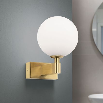 Kylpyhuoneen seinävalaisin MARA 1xG9/20W/230V IP44 kulta
