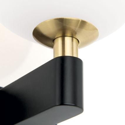 Kylpyhuoneen seinävalaisin MARA 1xG9/20W/230V IP44 musta