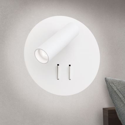 LED-seinävalaisin LENNY LED/6W/230V + LED/3W valkoinen
