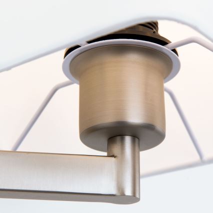 LED-seinävalaisin CARLTON 1xE27/40W/230V + LED/3W valkoinen/mattakromi